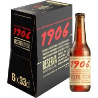 CERVEZA "1906 RESERVA ESPECIAL" PACK 6 BOT. 33CL 24UD
